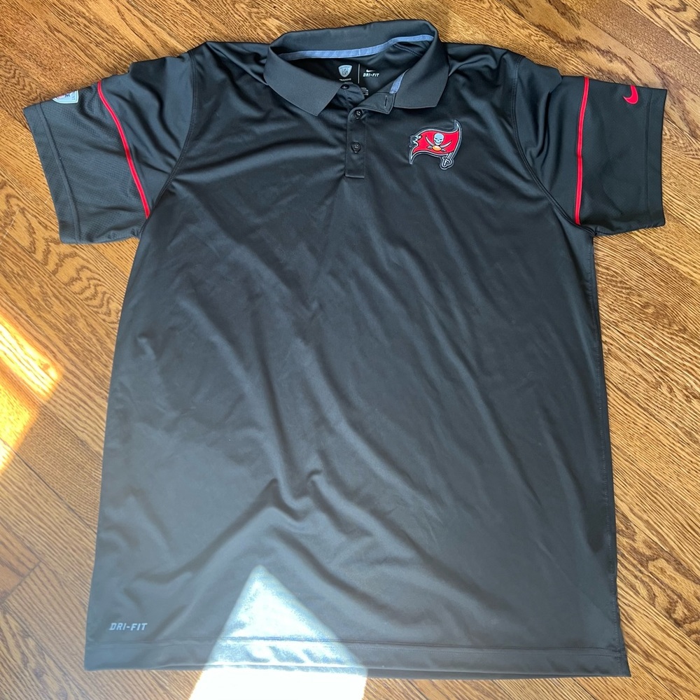 Gray Tampa Bay Bucs NFL Dri-Fit Golf Polo